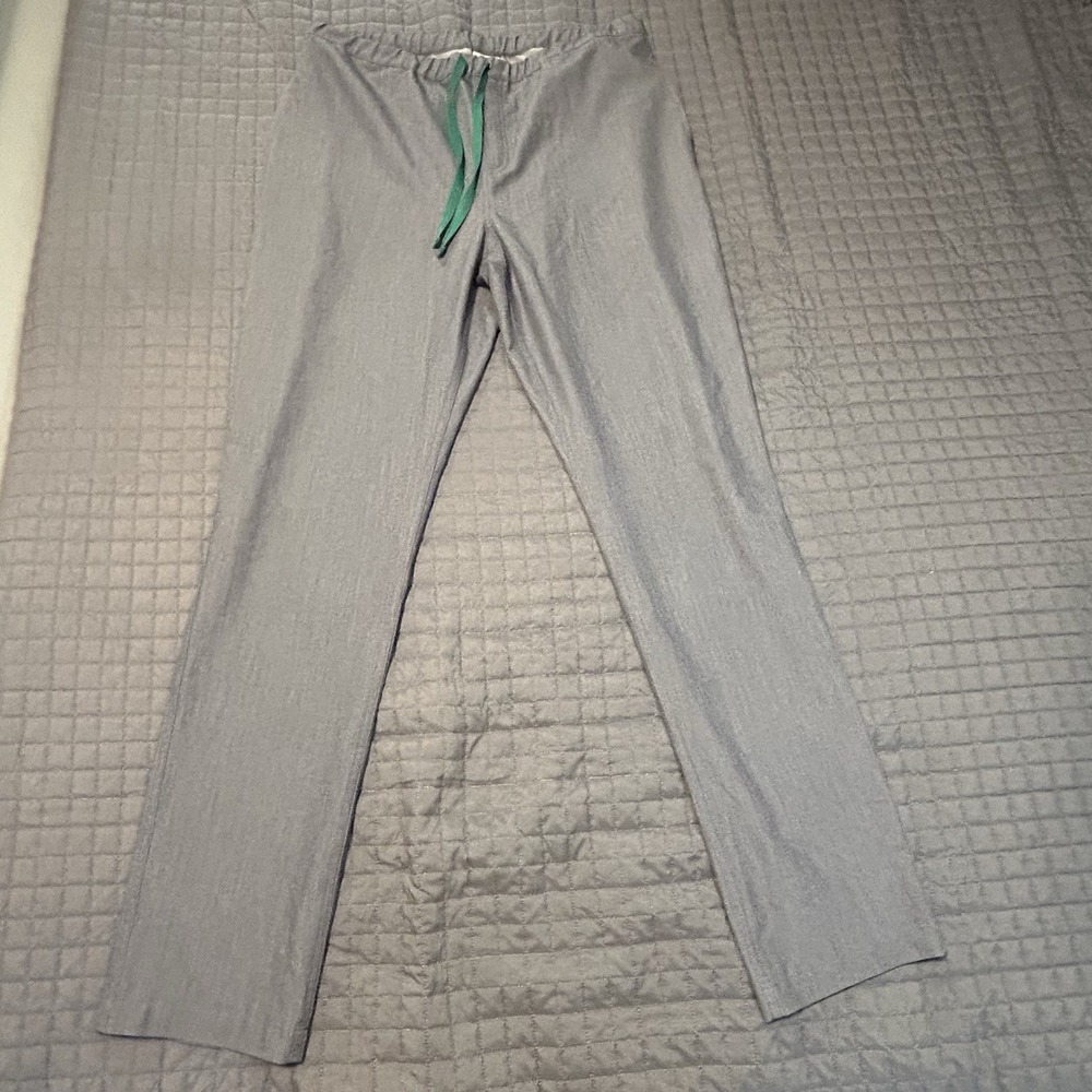 Figs Technical Collection Scrub Pants Men Large Gray Polyester Hospital.